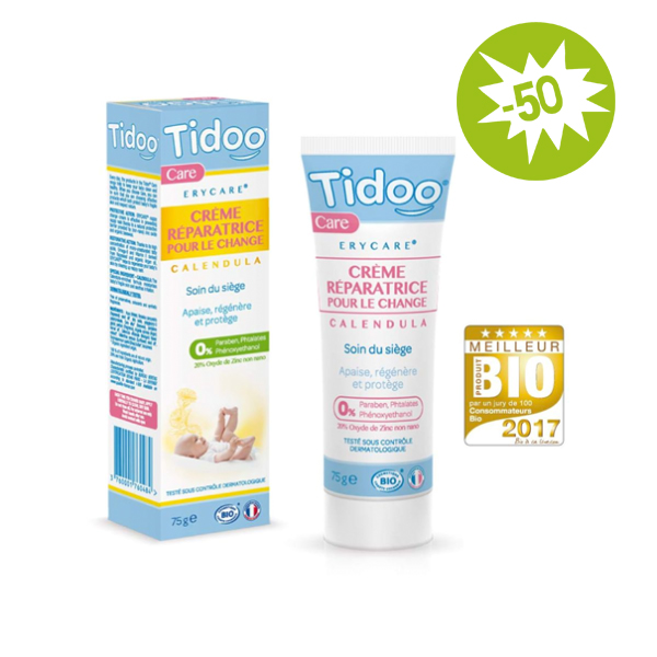 Crème réparatrice pour le change au calendula - 75 g