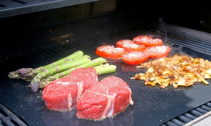 1 Tapis de cuisson de barbecue anti-adhésifs