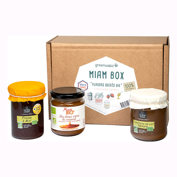 Miam Box 3 tartinades Plaisirs sucrés bio