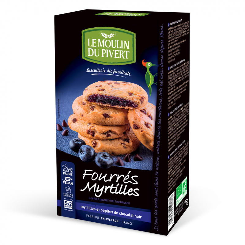 Fourrés Myrtilles et Pépites de Chocolat - 175g