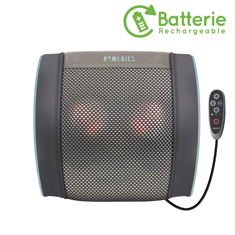 Coussin de massage shiatsu rechargeable