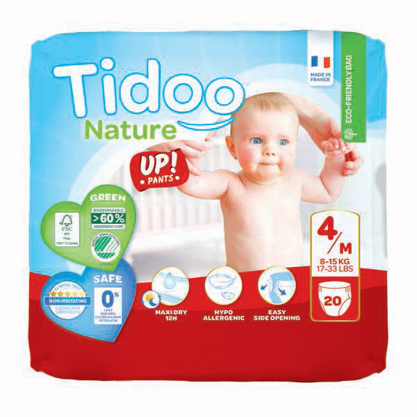 20 Culottes Ecologiques Tidoo Nature Up! T4 - 8-15kg