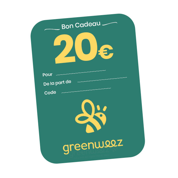 Chèque cadeau 20€ GREENWEEZ.COM