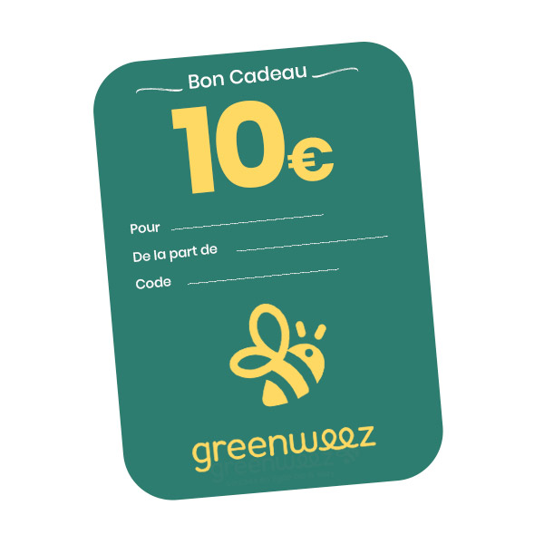 Chèque cadeau 10€ GREENWEEZ.COM