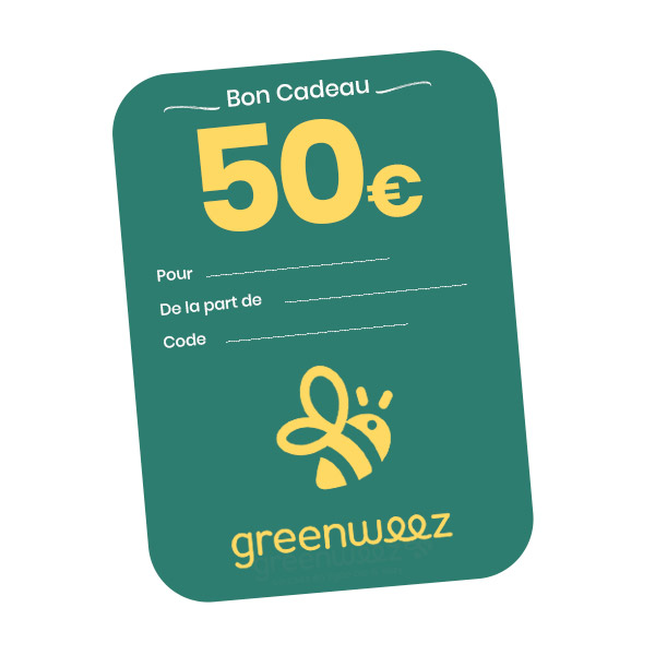 Chèque cadeau 50€ GREENWEEZ.COM