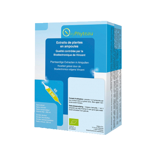 Extraits de plantes en ampoules - Aide à respirer plus librement