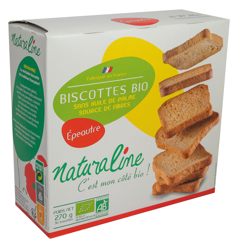 Biscottes d'Epeautre Bio - 270g