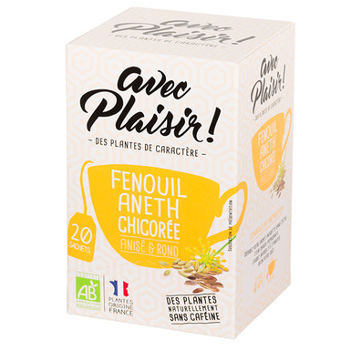 INFUSION ANETH/FENOUIL CHICOREE 20 SACHETS X18G