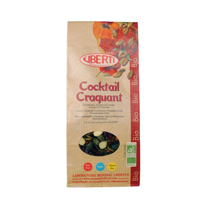 Cocktail craquant (Cranberries, graines de courges et graines de grenade) - 200g