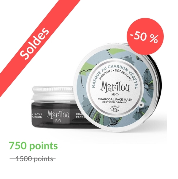 Masque Visage Bio au Charbon Végétal - 75ml
