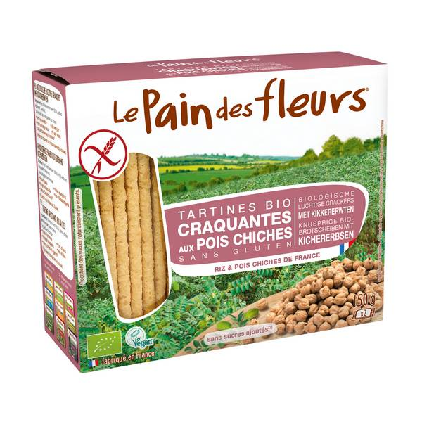 Tartines craquantes au pois chiche 150g