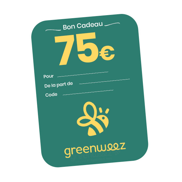 Chèque cadeau 75 Euros GREENWEEZ.COM