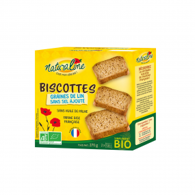 Biscottes aux graines de lin - Naturaline